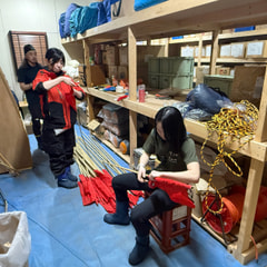 標識旗作り