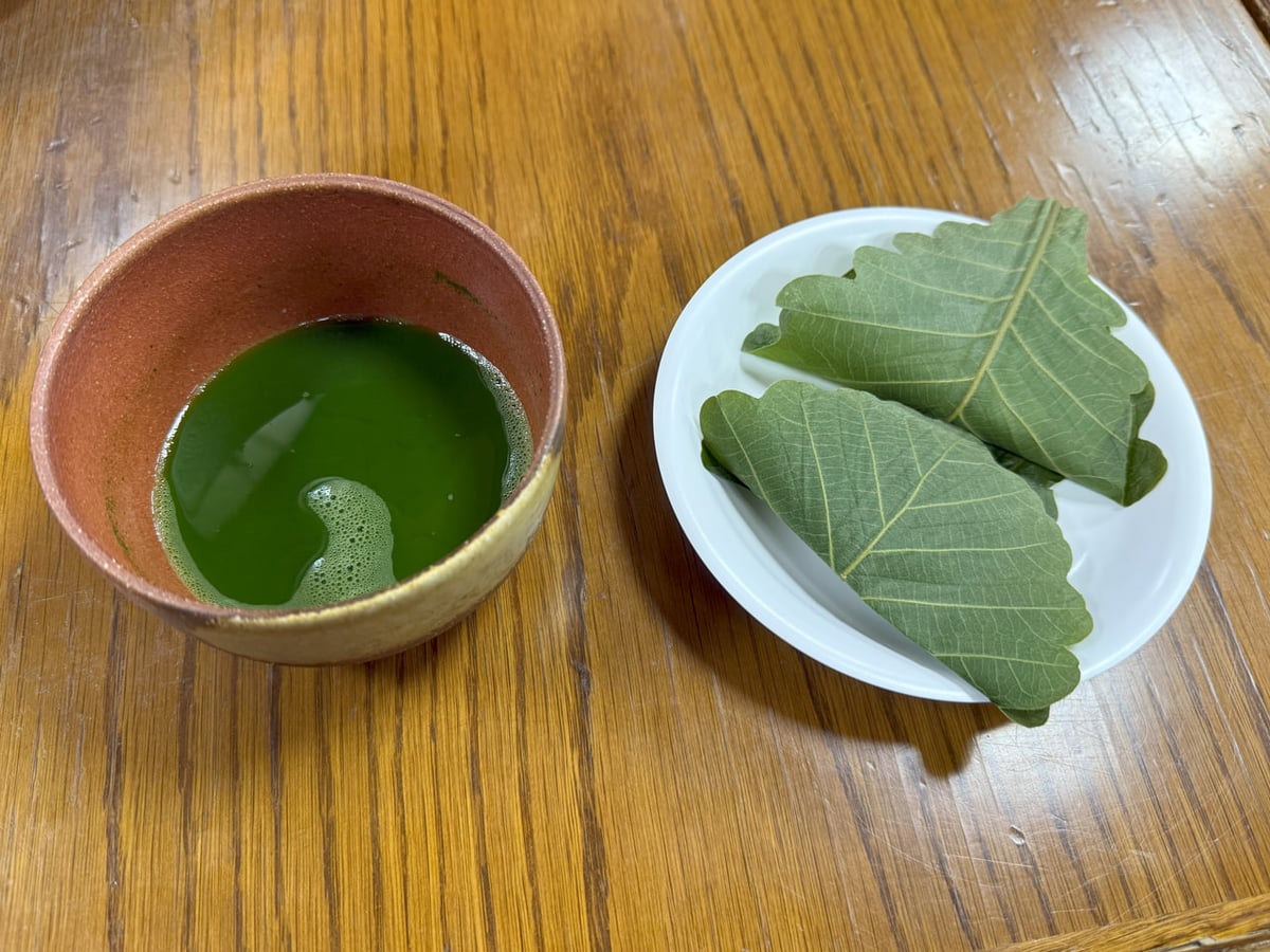 抹茶と柏餅