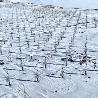 南極に林立する大型大気レーダー